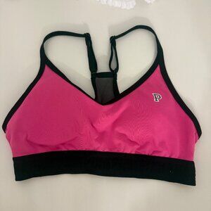 Victorias Secret Pink Ultimate Racerback Sports Bra Lightly Lined Small Pink & B